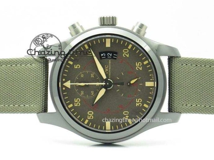MIROTIME 0119 Pilot Top Gun Miramar IWC388002 ZF 1:1 Best Edition Ceramic Case On Nylon Strap A Practical 7345